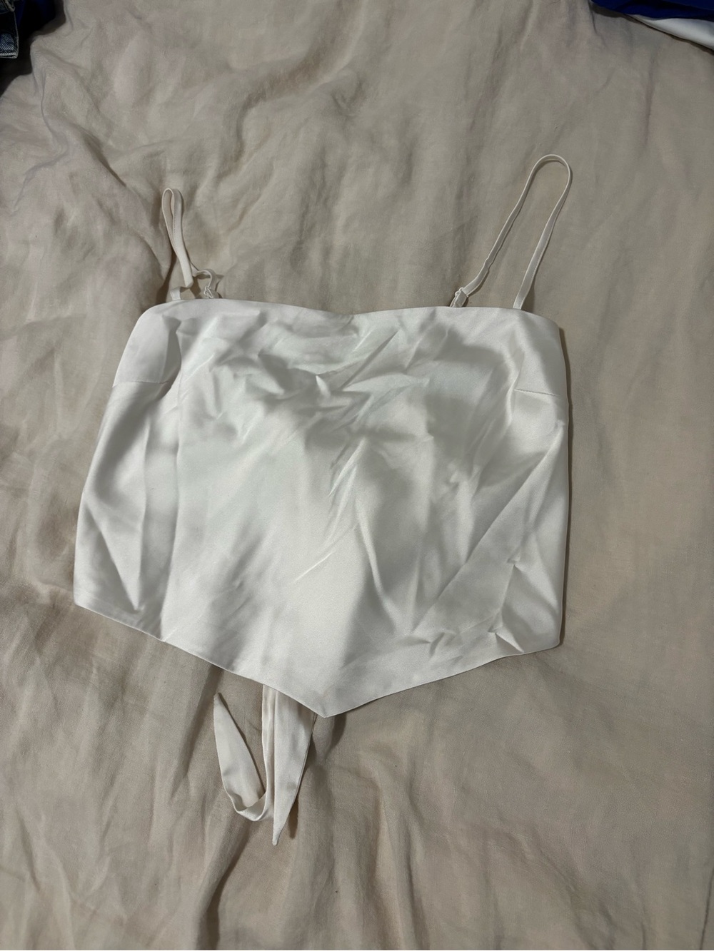 Sunday Best Satin Tie Up Top size xs